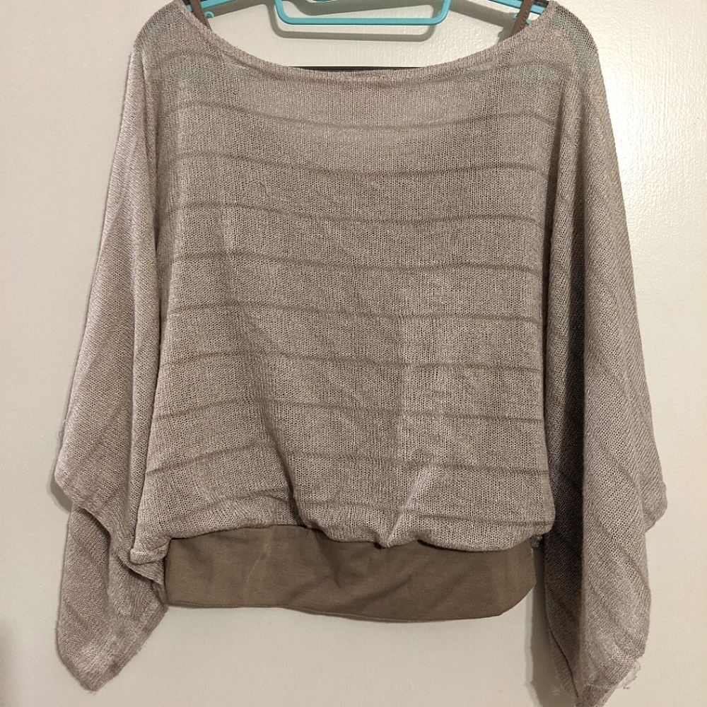 Layered Sweater and Tank Top Combo